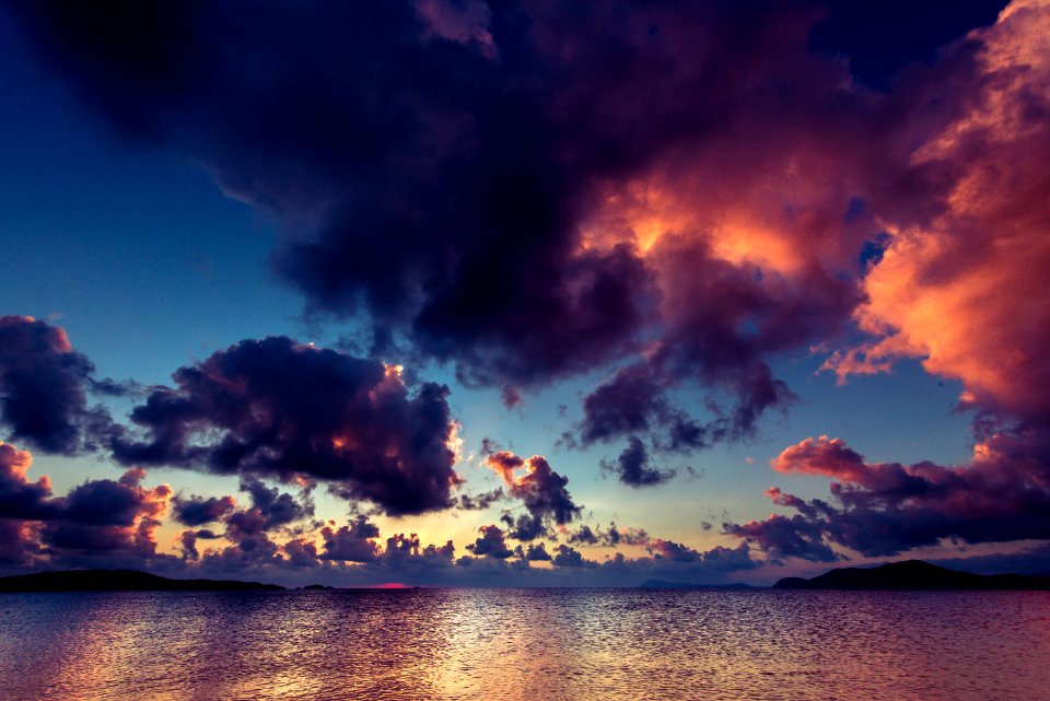 Hyres, France, Sunset