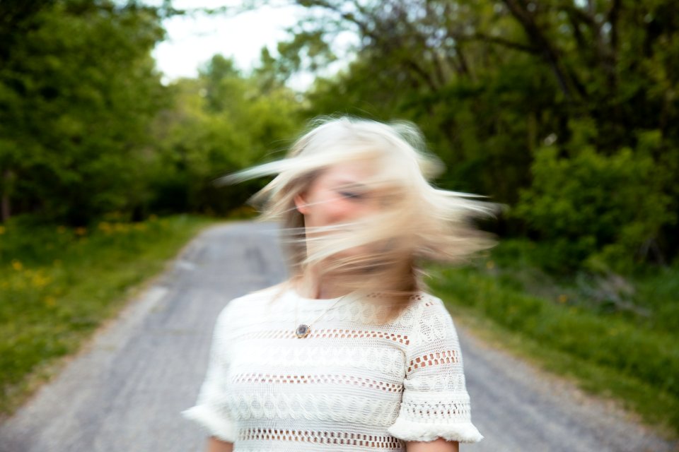 Hair, Portrait, Wind photo