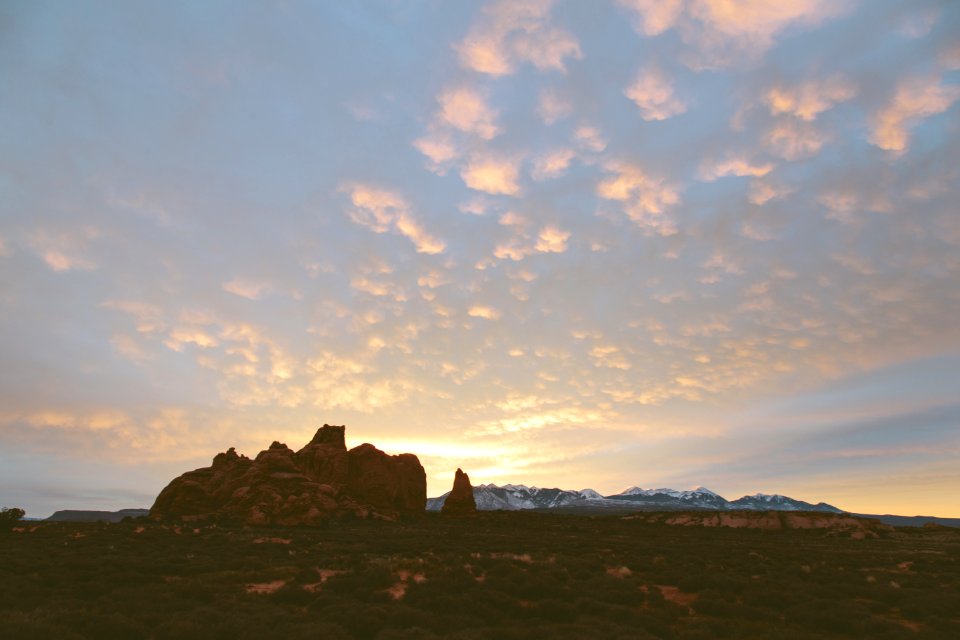Sun, Sunrise, Desert