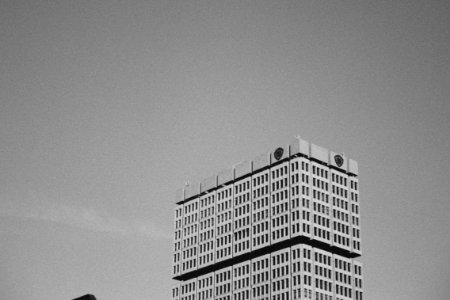 Film, Skyscraper, Vintage photo
