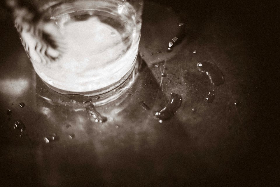 Water, Cup, Bokeh