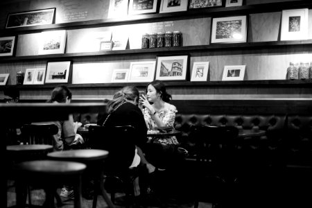 Cafe, Girl photo