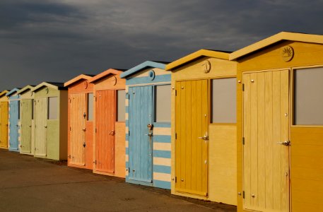 Seaford, United kingdom, Beach huts photo