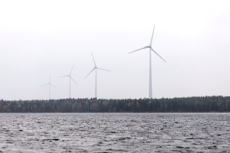 Wind, November, Windmill photo