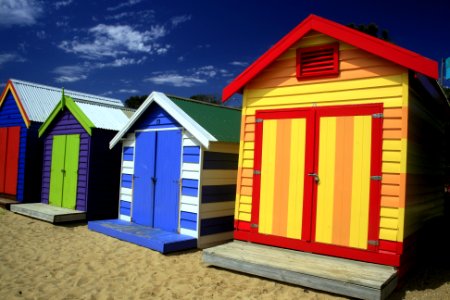 Brighton beach, Australia, Beach house