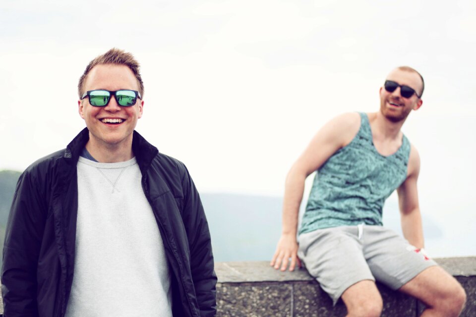 People smile sunglasses