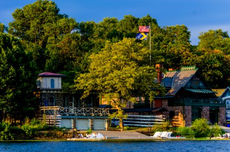 Boathouse row, Philadelphia, United states photo