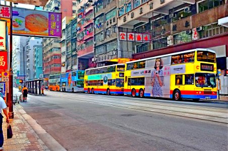 Hong kong, Steet photo, Bus photo