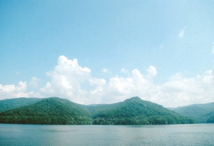 Romania, Lake vidraru, Clouds
