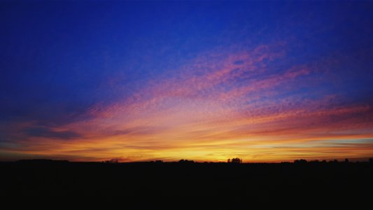 Sunset, Nature, France