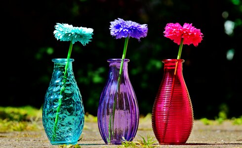 Flowers decoration decorative glass