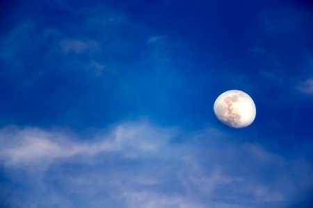 moon with cloud photo