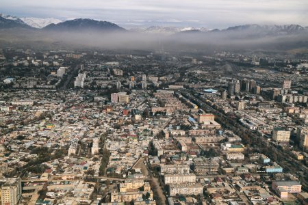 Dushanbe, Tajikistan, Above photo