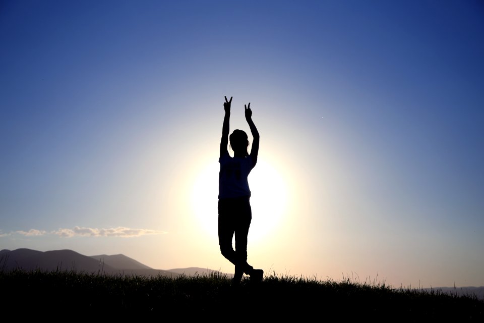 Light, Sunset, Happiness