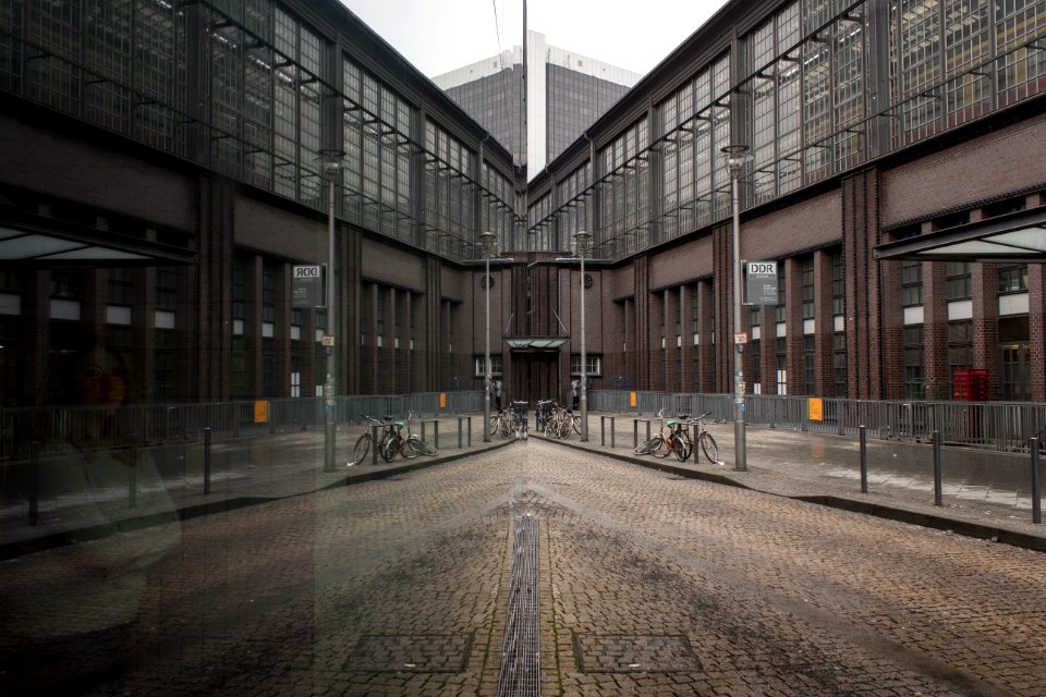 Girl, Building, Reflection