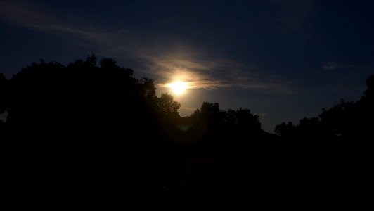 La adrada, Night, Blue moon photo