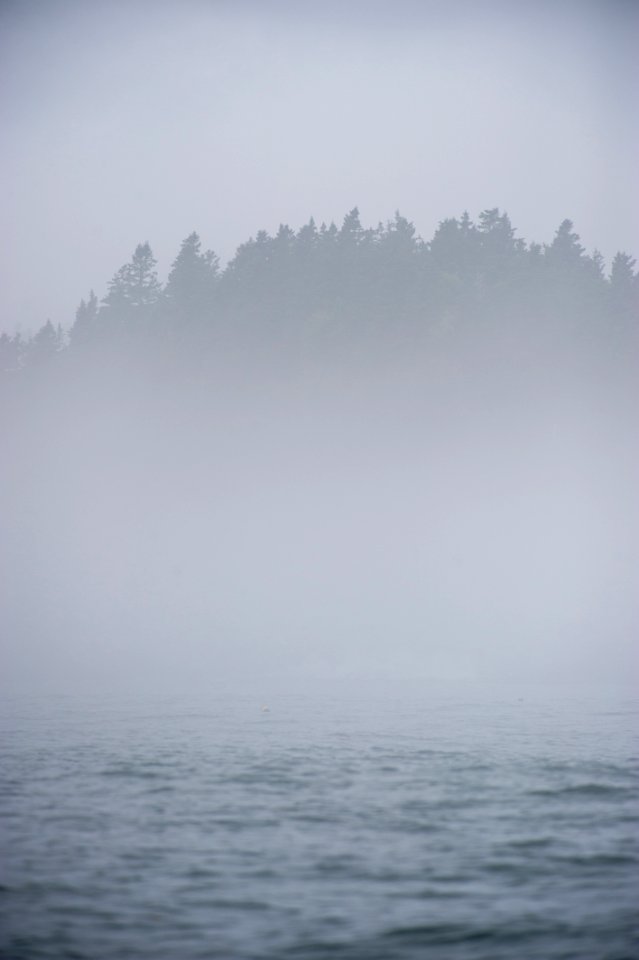 landscape photography of island