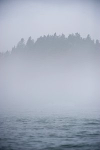 landscape photography of island