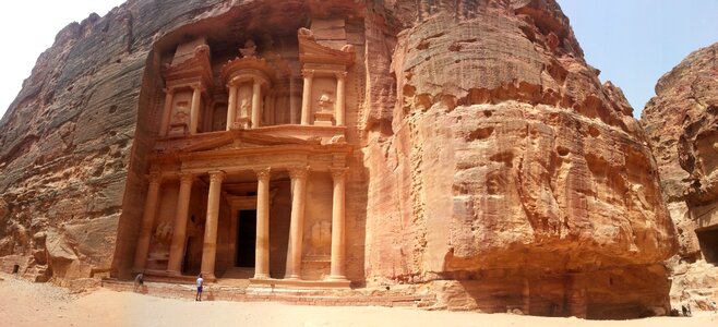 Ancient desert temple photo
