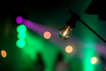 Lightbulb, Light, Party photo