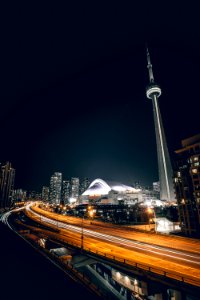 long-exposure photography of cars photo