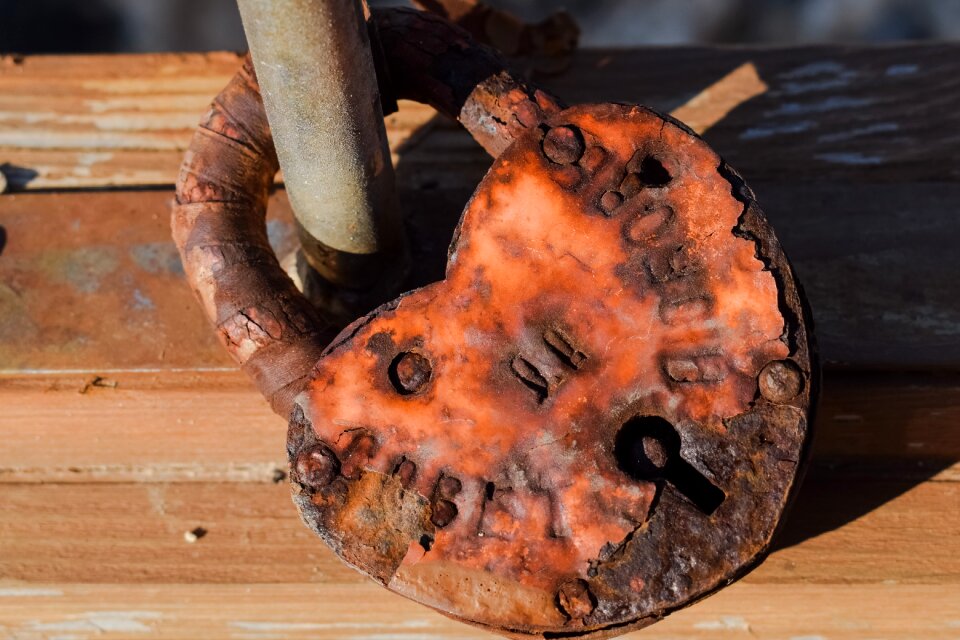 Romantic rusty weathered