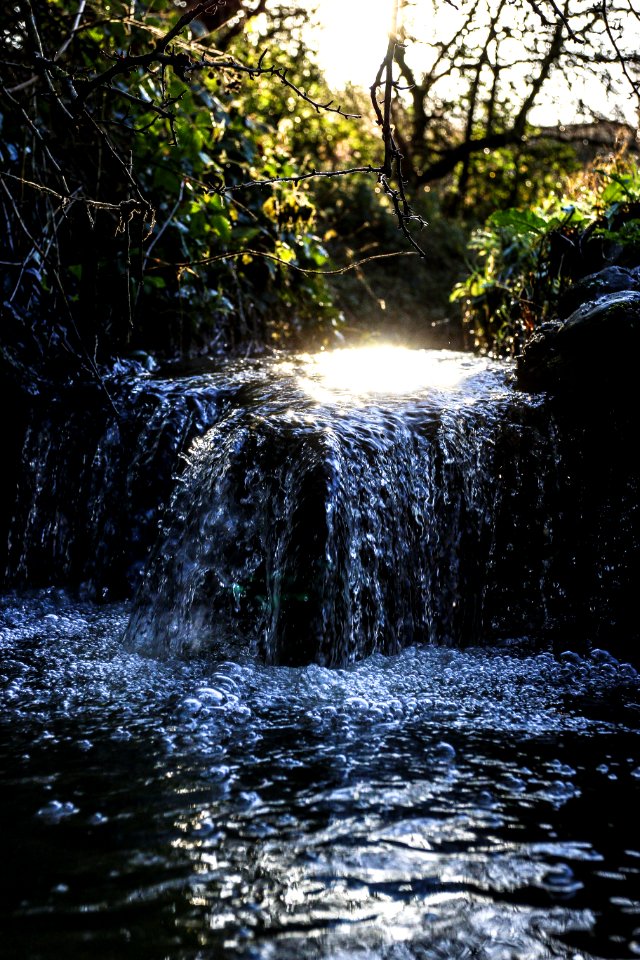 Peaceful, Brook, Waterfall