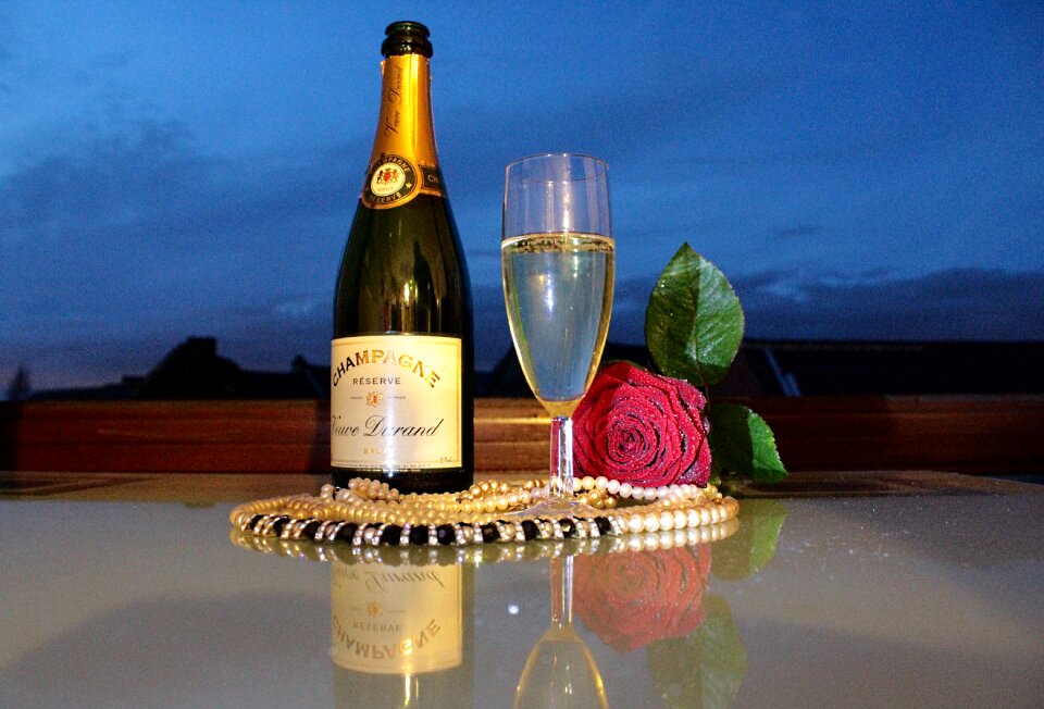 Champagne drink temptation