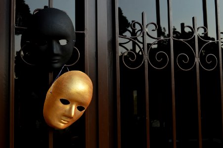 Black door, Fake, Masks photo