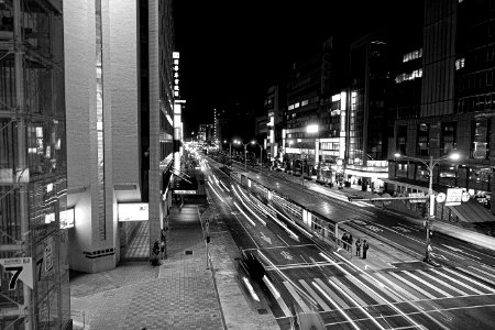 Light, Urban, Black white photo