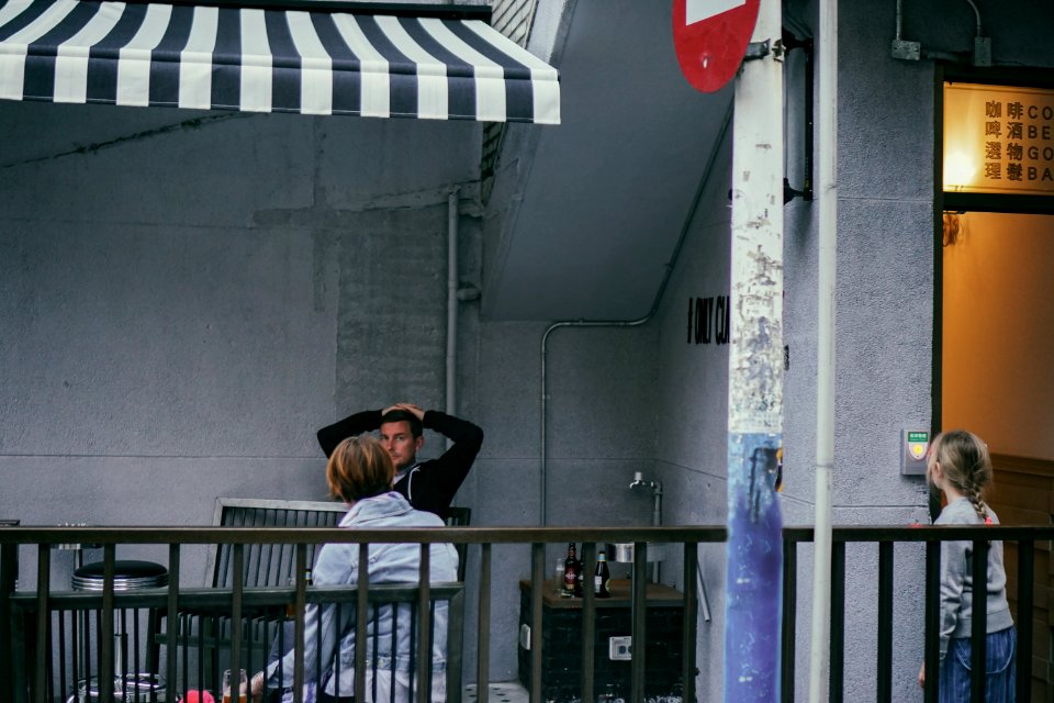Comfortable, People, Street