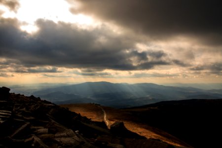 landscape photography of brown mountain