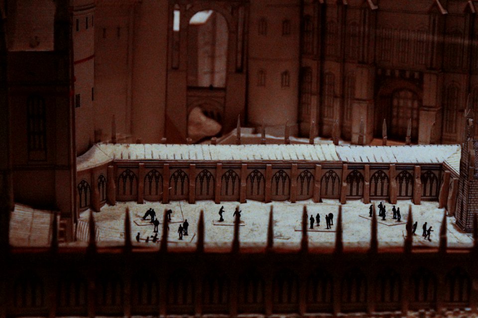 Model, Courtyard, Hogwarts
