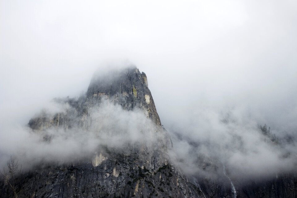 Fog mountain rocky mountain
