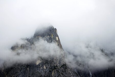 Fog mountain rocky mountain photo