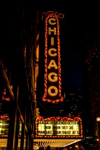Chicago, The chicago theatre, United states photo