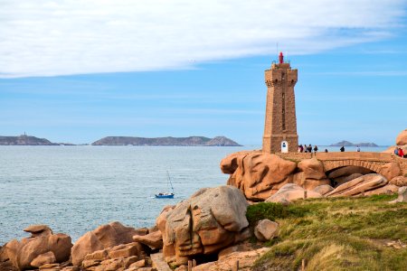 Bretagne, Lighthouse, Granit rose