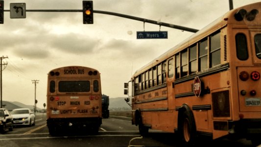 Road, Light, School