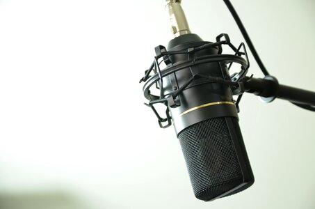Condenser microphone music sound recording photo