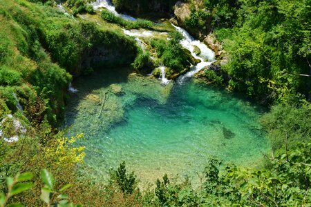Croatia plitvice lakes clear water photo