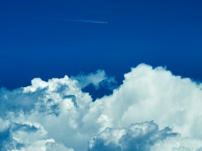 Aeroplane, Sky, Clouds photo