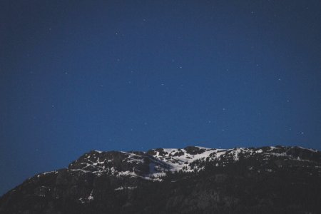 low-angle photography of mountain photo