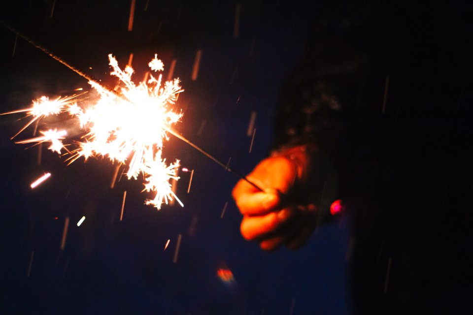 Sparkle, New year, Fire