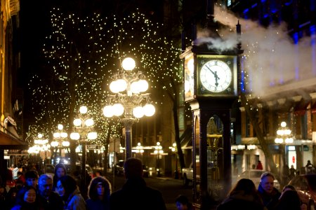 Vancouver, Canada, City night photo