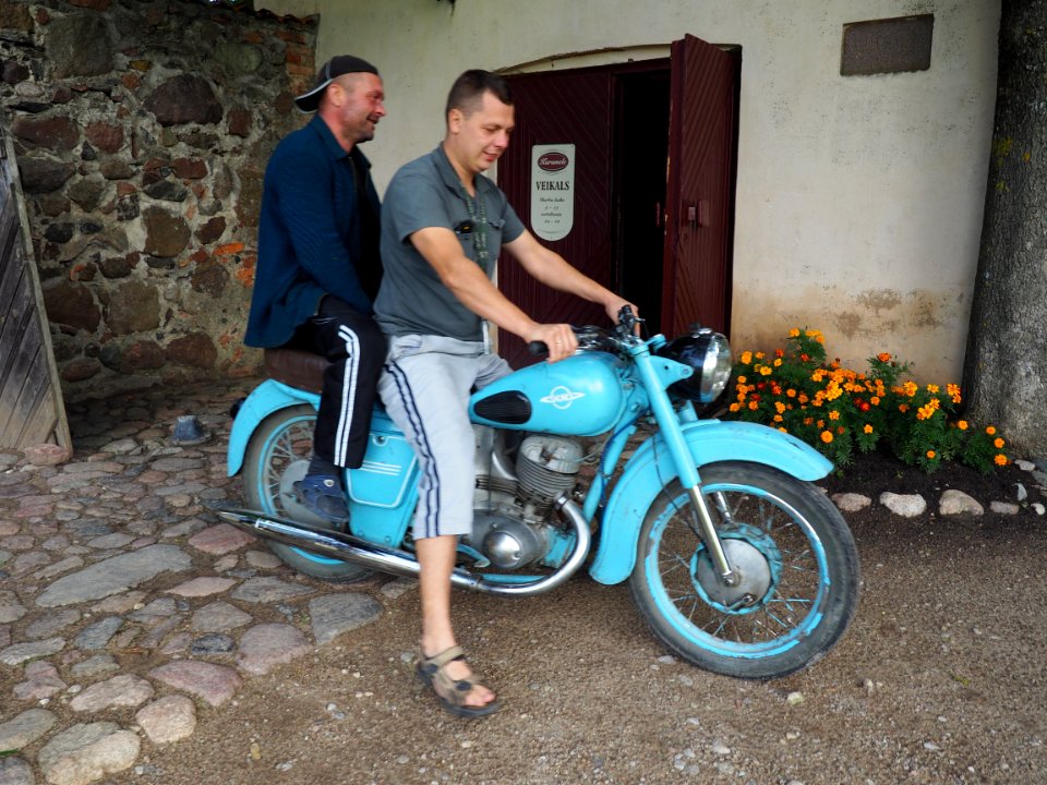 Jaunpils, Latvia, Motorbike