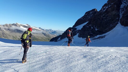 Rope up rappel to backed up