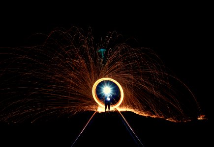 Light, Circle, Long exposure