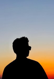 Sunset, Silhouette, Evening