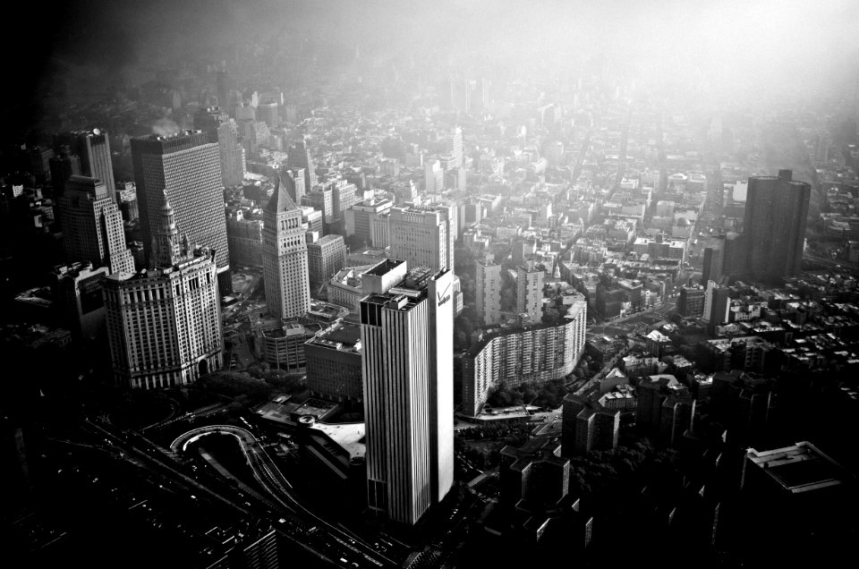 aerial photography of city buildings