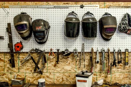 Montana, United states, Welding mask photo